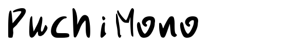 PuchiMono font preview